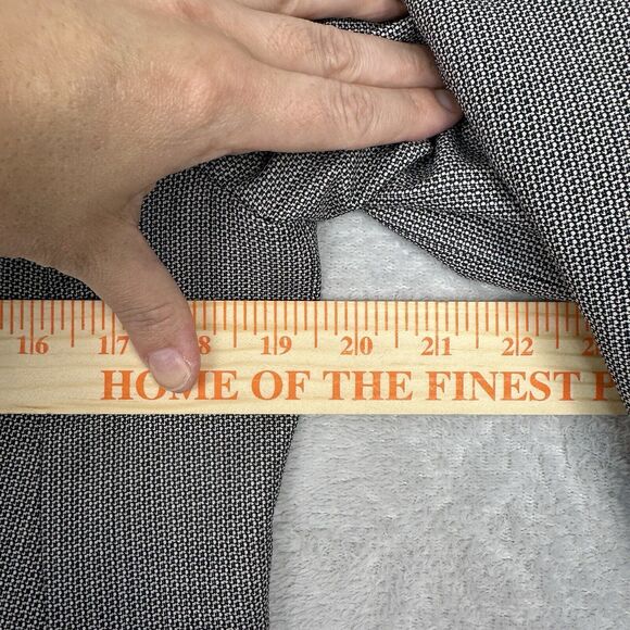 Talbots Petites Blazer Womens 12P Black White Wool Blend Career Office Business - Picture 14 of 16